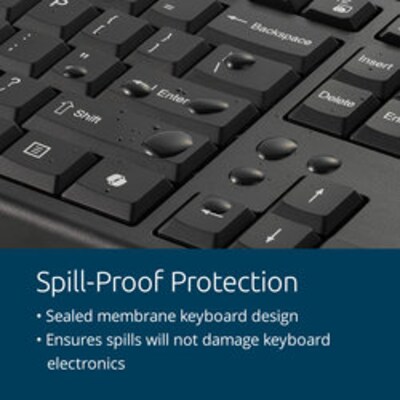 Kensington KB270 EQ Wireless Keyboard, Black (K75558NA)