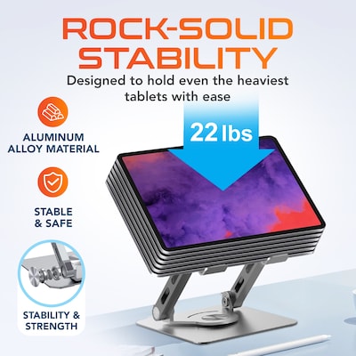 Delton F75/SW60 Bluetooth Foldable Computer Keyboard with Touchpad and Adjustable Tablet Stand Kit, Black/Silver (DKBF75KT1)
