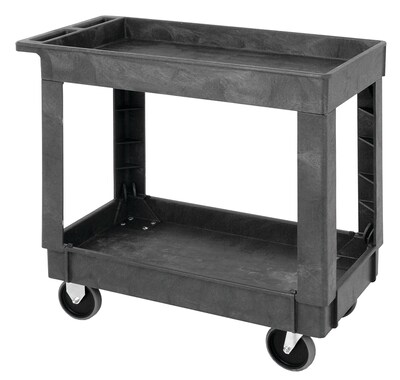 Quantum Storage Systems 2-Shelf Polymer Mobile Utility Cart (PC3518-33)