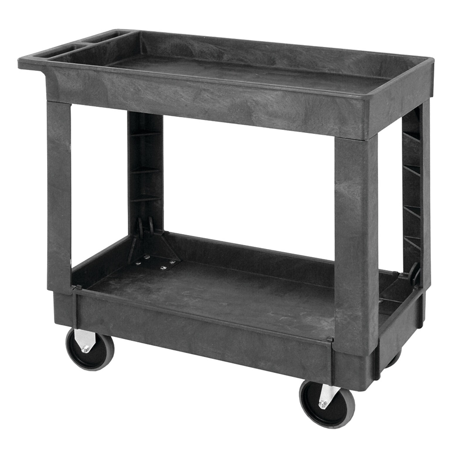Quantum Storage Systems 2-Shelf Polymer Mobile Utility Cart (PC3518-33)