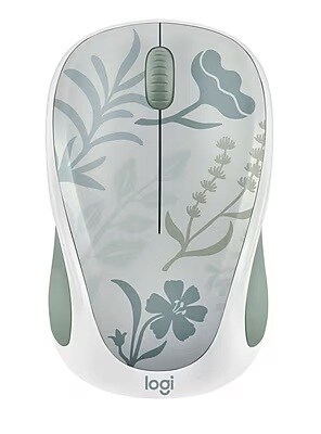 Logitech Design Limited Edition Wireless Ambidextrous Optical USB Mouse, Misty Garden (910-007793)