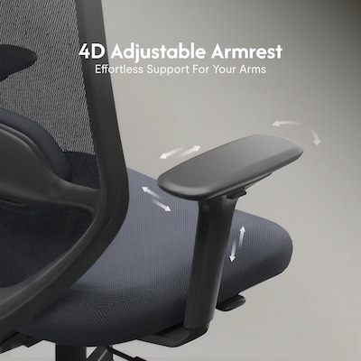 FlexiSpot Ergonomic Mesh Swivel Computer and Desk Chair, Black (C5BG-F1)