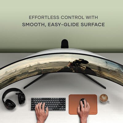 Satechi Vegan-Leather Premium Mouse Pad, Brown (ST-LMPN)