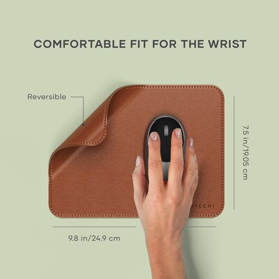 Satechi Vegan-Leather Premium Mouse Pad, Brown (ST-LMPN)