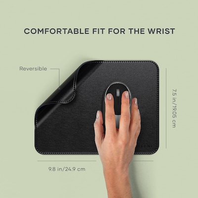Satechi Vegan-Leather Premium Mouse Pad, Black (ST-LMPK)