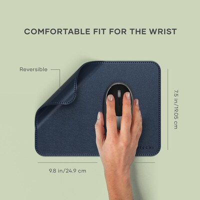 Satechi Vegan-Leather Premium Mouse Pad, Blue (ST-LMPB)