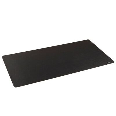 Fellowes Faux Leather Dual Sided Desk Pad, 31.5 x 15.75, Black/Gray (100141770)