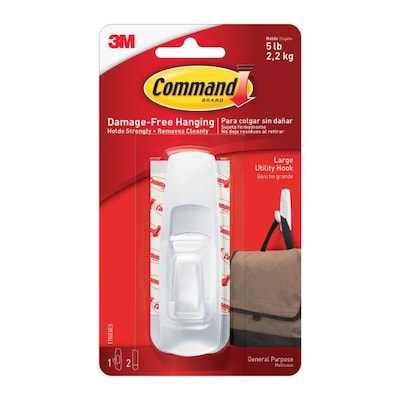 Command Large Utility Hook, 5 lb., White (17003-ES)