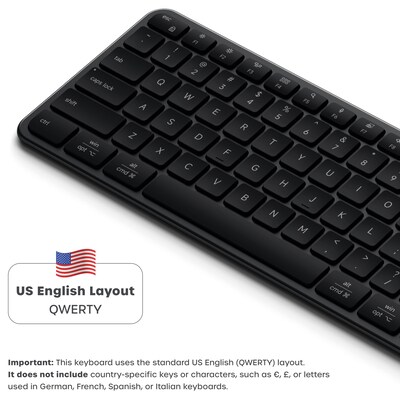 Satechi Slim EX3 Wireless Keyboard, Space Black (ST-KEX3C-EN)