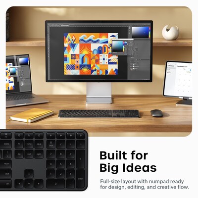 Satechi Slim EX3 Wireless Keyboard, Space Black (ST-KEX3C-EN)