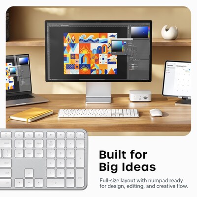 Satechi Slim EX3 Wireless Keyboard, Silver (ST-KEX3S-EN)