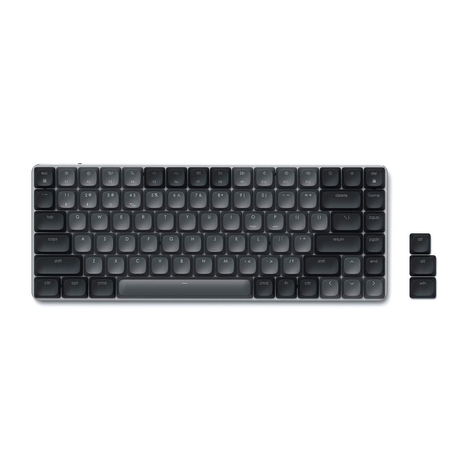 Satechi SM1 Slim Wireless Mechanical Keyboard, Linear Keys, Dark (ST-KSM1DK-EN)