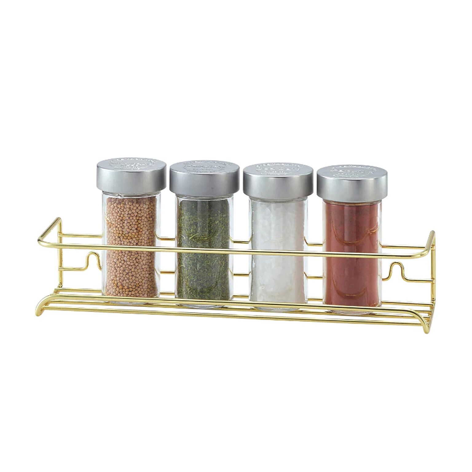 Better Houseware Brass Wire Spice Shelf, Gold (BTH1464B)