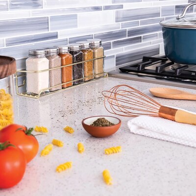 Better Houseware Brass Wire Spice Shelf, Gold (BTH1464B)