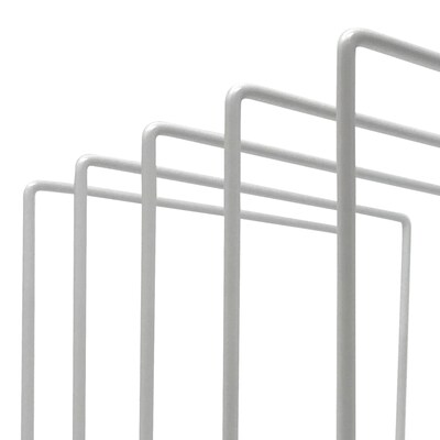 Better Houseware Coated Steel 4-Section Medium Vertical Organizer, White (BTH1493)