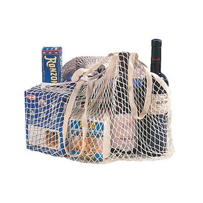 Better Houseware Farmers Market Cotton Canvas Net Bag with Dual Handles, Natural Color (BTH1550)