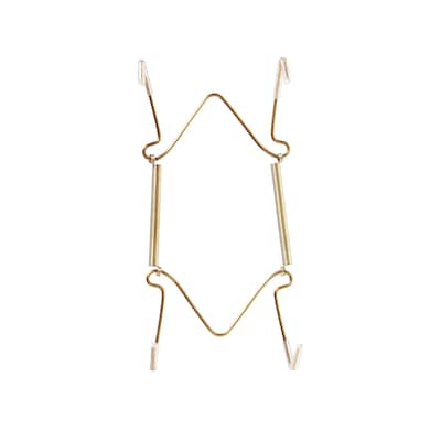 Better Houseware Brass-Plated Steel 10 to 16 Plate & Tray Hangers, Gold (BTH19006)