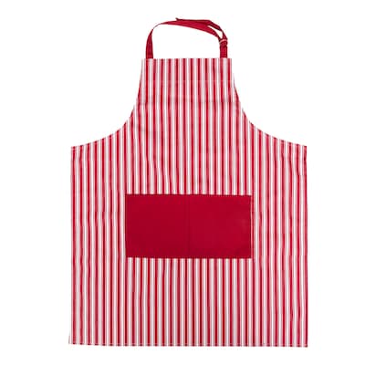 Better Houseware Adjustable Striped Apron, Red (BTH1685R)
