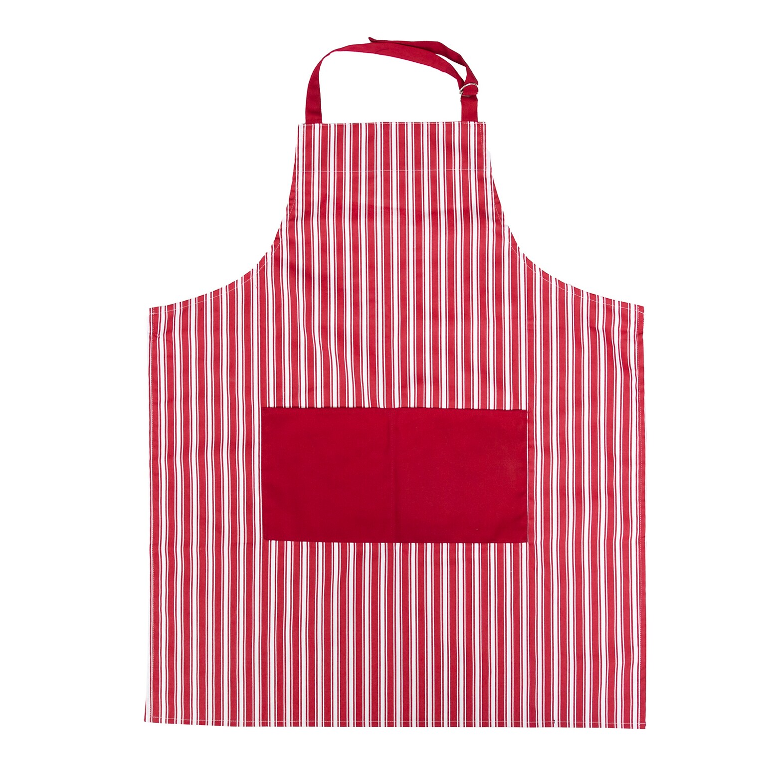 Better Houseware Adjustable Striped Apron, Red (BTH1685R)