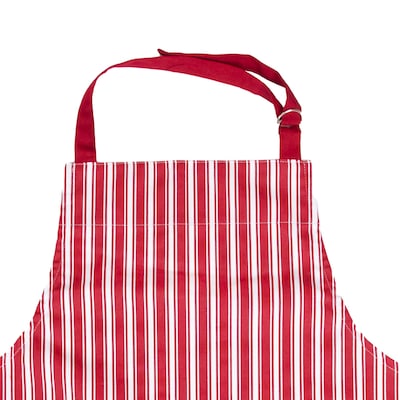 Better Houseware Adjustable Striped Apron, Red (BTH1685R)