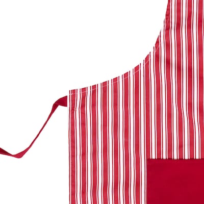 Better Houseware Adjustable Striped Apron, Red (BTH1685R)