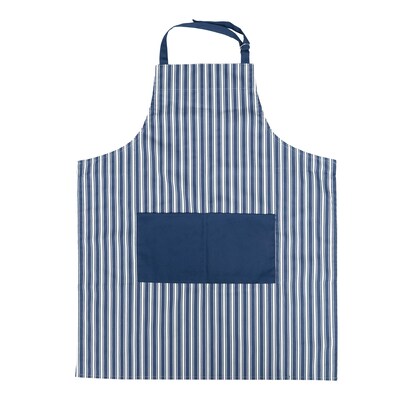 Better Houseware Adjustable Striped Apron, Blue (BTH1685B)