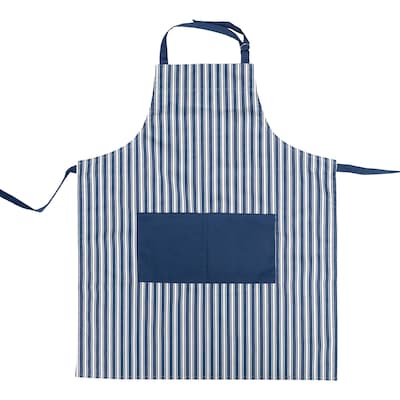Better Houseware Adjustable Striped Apron, Blue (BTH1685B)