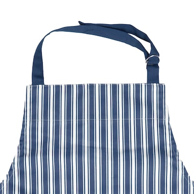 Better Houseware Adjustable Striped Apron, Blue (BTH1685B)
