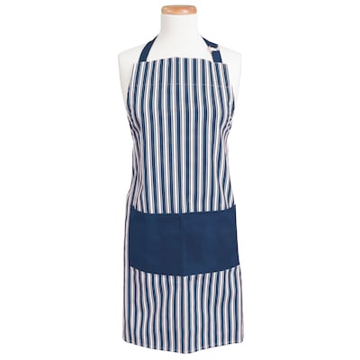 Better Houseware Adjustable Striped Apron, Blue (BTH1685B)