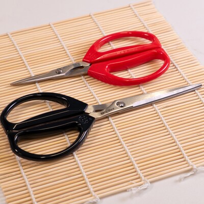 Joyce Chen Deluxe Unlimited Stainless Steel Kitchen Scissor, Dark Navy/Red, 2/Pack (KCHZ06801)