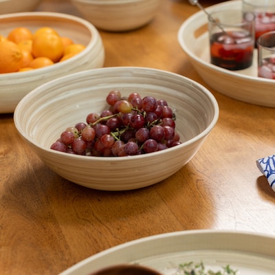 LEXA by Joyce Chen Bamboo Bowl Set, 3-Piece, Natural (LX3BSS-NTL)