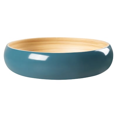 LEXA by Joyce Chen 12-In. Bamboo Fruit Bowl, Navy (LX12FRB-NVY)