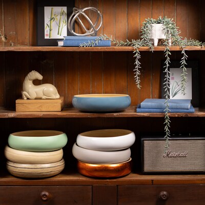 LEXA by Joyce Chen 12-In. Bamboo Fruit Bowl, Navy (LX12FRB-NVY)