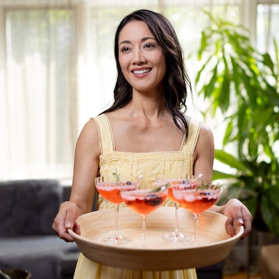LEXA by Joyce Chen 16-In. Bamboo Serving Tray with Cutout Handles (LX16HST-NTL)