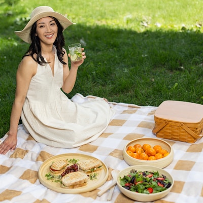 LEXA by Joyce Chen 12-In. Bamboo Fruit Bowl, Natural (LX12FRB-NTL)