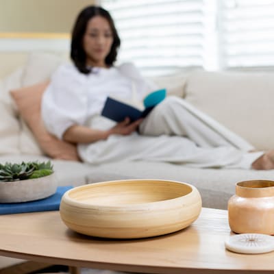 LEXA by Joyce Chen 12-In. Bamboo Fruit Bowl, Natural (LX12FRB-NTL)
