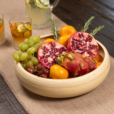 LEXA by Joyce Chen 12-In. Bamboo Fruit Bowl, Natural (LX12FRB-NTL)