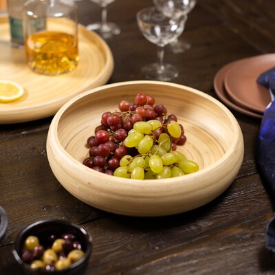 LEXA by Joyce Chen 12-In. Bamboo Fruit Bowl, Natural (LX12FRB-NTL)