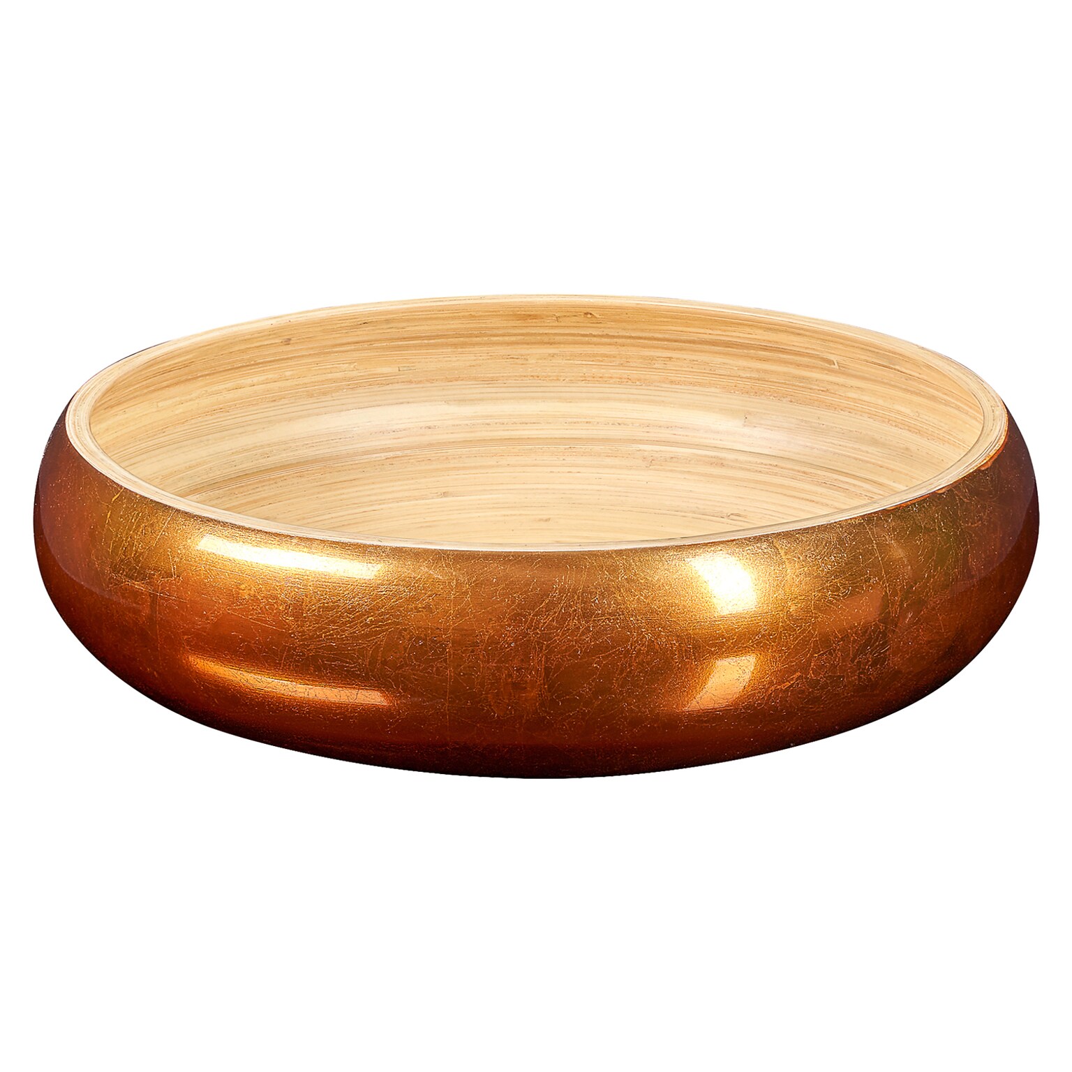 LEXA by Joyce Chen 12-In. Bamboo Fruit Bowl, Copper (LX12FRB-CPR)