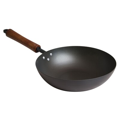 Joyce Chen Classic Carbon Steel 9.5 in. Frying Pan, Black (J21-0509)