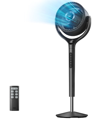 Dreo 9 Oscillating Pedestal Fan, 9-Speed, Black (DRHPF023)