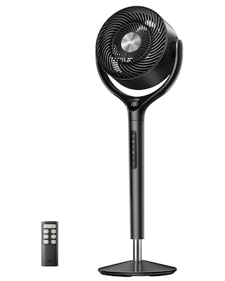 Dreo 9 Oscillating Pedestal Fan, 9-Speed, Black (DRHPF022)