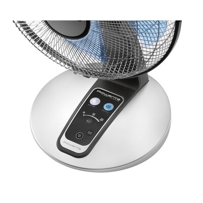 Rowenta Turbo Silence Table Fan 12" Oscillating Pedestal Fan, 5-Speed, Black (VU2660U2)