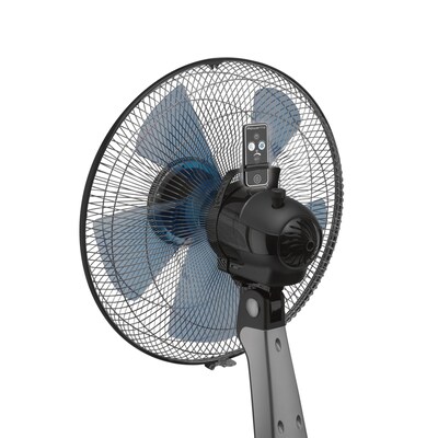 Rowenta Turbo Silence Table Fan 12" Oscillating Pedestal Fan, 5-Speed, Black (VU2660U2)