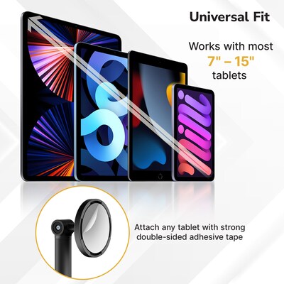 Mount-It! Universal Anti-Theft Tablet Countertop Stand, Holds Up to 2.2 lbs., Black, (MI-3891)