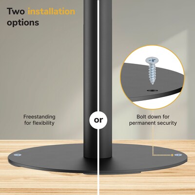 Mount-It! Universal Anti-Theft Tablet Countertop Stand, Holds Up to 2.2 lbs., Black, (MI-3891)