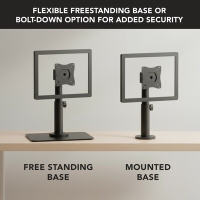 Mount-It! Point-of-Sale Monitor Stand for Monitors up to 32", Holds up to 33 lbs., Black, (MI-3800)