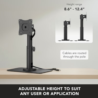 Mount-It! Point-of-Sale Monitor Stand for Monitors up to 32", Holds up to 33 lbs., Black, (MI-3800)