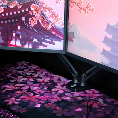 Arozzi Arena Gaming Desk, Flowers (ARENANABKFLOWER)