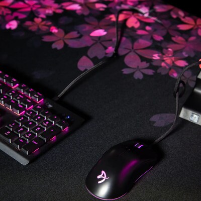 Arozzi Arena Gaming Desk, Flowers (ARENANABKFLOWER)